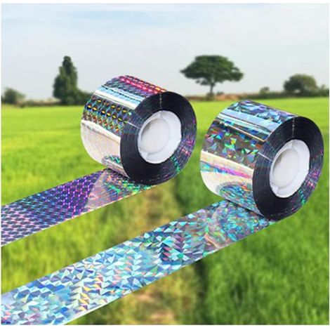 Vogelabwehrband, 2er Pack Vogelabwehrband, doppelseitiges reflektierendes Klebeband für Vögel (4,8 cm x 50 m, 4,8 cm x 50 m) (1/4)