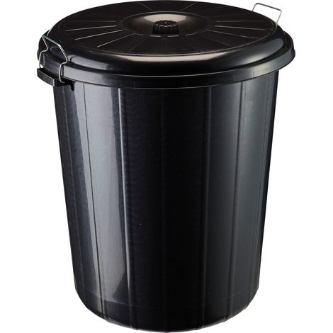 Poubelle 55L avec couvercle et verrouillage - RONDO ROSSIGNOL (1/5)
