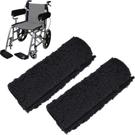 1 Paire de Protections d'Accoudoirs de Fauteuil Roulant Amovibles pour Chaise de Bureau et de Transport