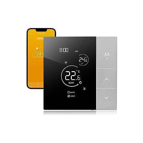 FOREHILL Smart-Thermostat, Temperaturregler, 3A WLAN-Fernbedienung für Tuya Smart Life Gasheizkessel, kompatibel mit Google Assistant und FOREHILL Sprachsteuerung
