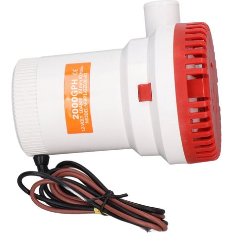 Bilgenpumpe für Boote, Marine, Tauchpumpe, elektrisch, geräuscharm, 2000 GPH, 12 V (1/5)