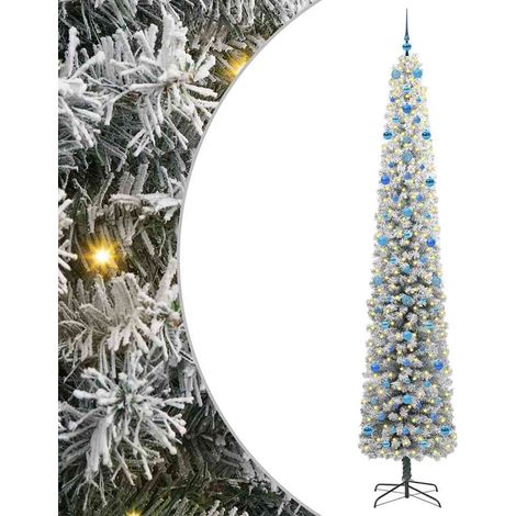 Árbol de Navidad artificial Verde 270 cm PVC, Acero y Plástico vidaXL