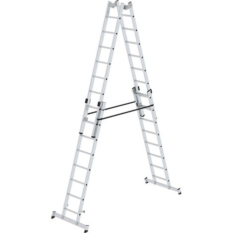 MUNK Stehleiter mit nivello-Traverse 4x8 Sprossen (1/5)