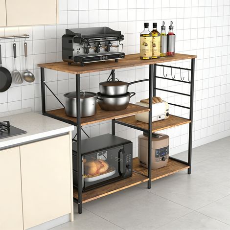 Élément de rangement de cuisine, Bar à Café, Meuble Cuisine pour ustensiles,90 x 39 x 82 cm (1/5)