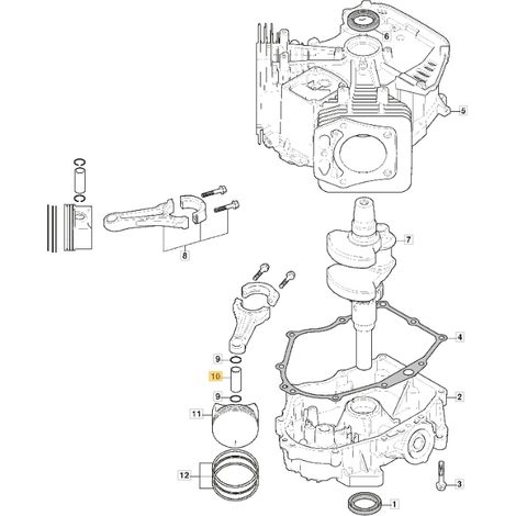 Kolbenbolzen ORIGINAL STIGA Motor TRE635V Rasentraktor118551552/0