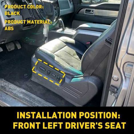 pair. Color: Beige. Material: ABS. Cover for the side controls of the front seat, wind deflector 9L3.--DTEKGAZ
