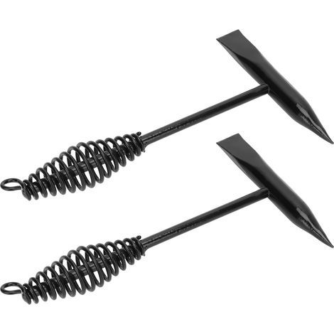 2 pièces Marteau à Piquer pour Soudeur 250mm, Manche à Ressort pour Enlèvement de Scories et Éclaboussures de Soudure (1/5)
