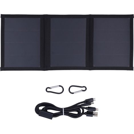 14-W-tragbares, faltbares USB-Solarladegerät – Hoher Wirkungsgrad, Reise-Solarpanel (1/5)