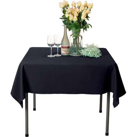 Nappe carrée, nappe décorative lavable et résistante à la chaleur pour table à manger, nappe rectangulaire élégante pour buffets et mariages
