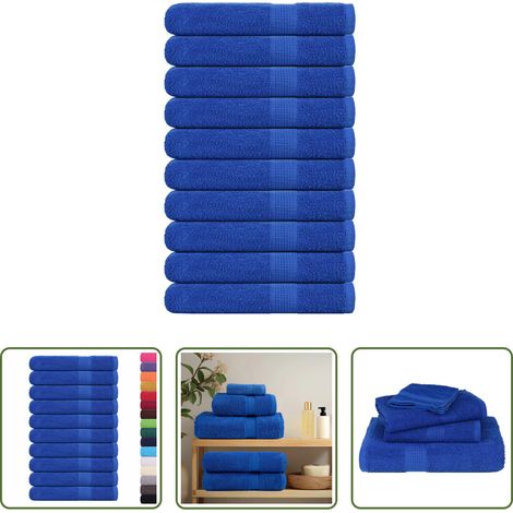 Saunabank - Saunatücher FROGN 10 Stk. Blau 80x200 cm 360 g/m² (1/5)