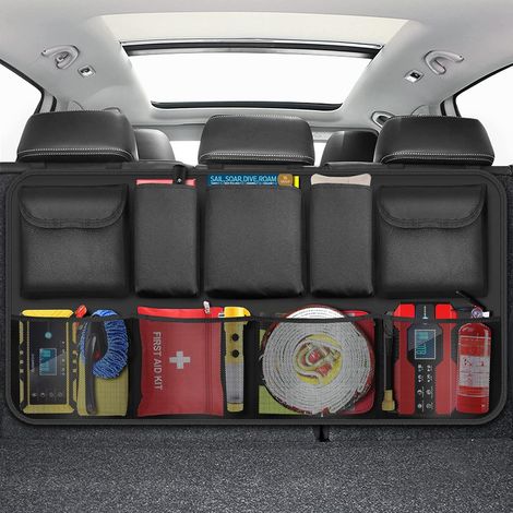 Fei Yu – Organisateur de coffre pour voiture à 9 poches – Tissu Oxford 600D – Rangement suspendu pour SUV et breaks – Installation rapide (1/5)