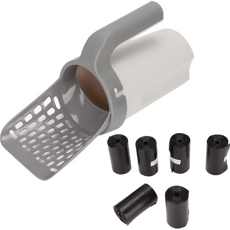 Pelle à litière pour chat, ensemble de pelle à litière pour chat amovible, portable et étanche (1/5)