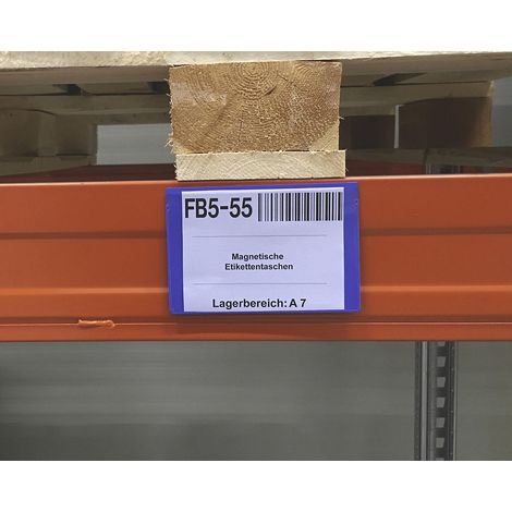 FRANKEL kaiserkraft, Porte-étiquettes magnétiques, lot de 50,