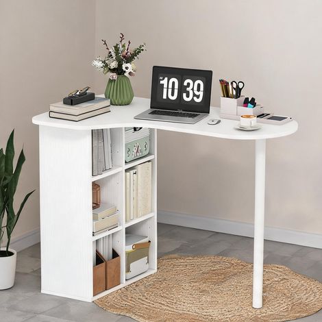 Bureau blanc en acier MDF 100 x 59 x 75,5 cm (1/5)