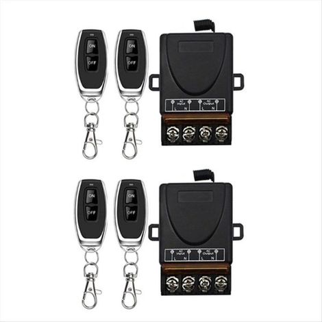AC 220V 30A 1CH 433MHz Télécommande Sans Fil Interrupteur Relais Récepteur RF avec Émetteur Marche/Arrêt (1/4)