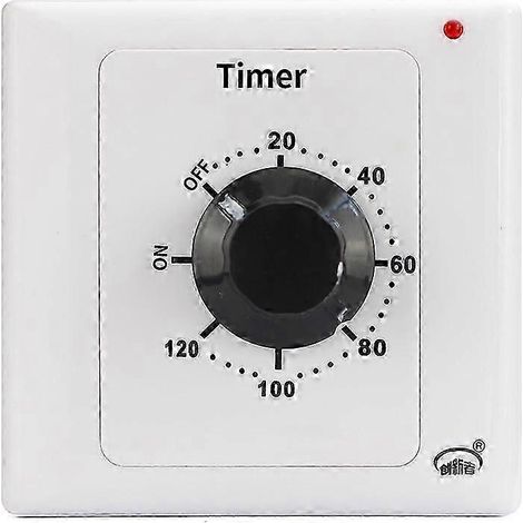 120-Minuten-Timer, 220 V Wechselstrom, 15 A intelligente mechanische Zeitschaltuhr-Steckdose, 86-mm-Drehknopf am Bedienfeld (1/5)