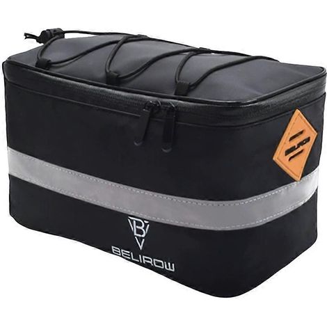 Sacoche arrière de vélo BELIROW 8L de type camel, étanche, pour VTT et autres déplacements, sans housse de pluie. (1/5)