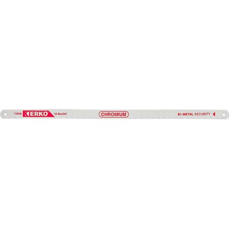 ERKO 11110 Confezione da 10 lame per metalli CHROMIUM - 10 dts/24T - 10 denti/cm - Lunghezza: 300 mm