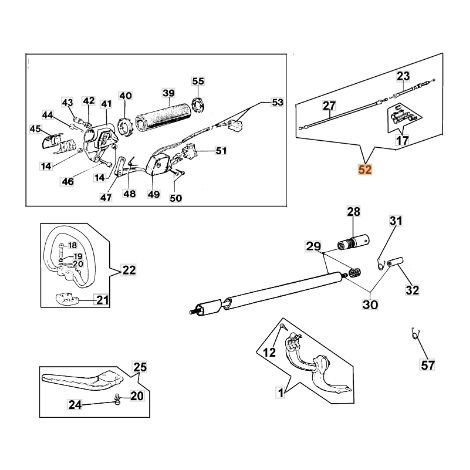 Cavo acceleratore decespugliatore modelli 433BP ORIGINALE EMAK 044000059
