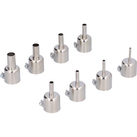 Kit de 8 buses pour pistolet à air chaud 850 pour station de soudage/dessoudage (3 mm/4 mm/5 mm/6 mm/7 mm/8 mm/10 mm/12 mm). (1/5)