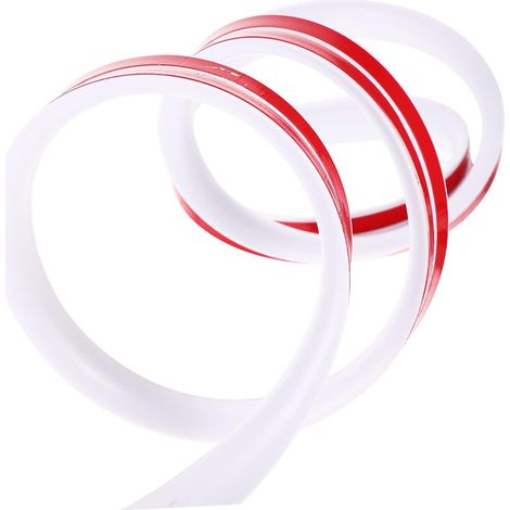 Goulotte de Sol Cache-câbles Adhésive PVC Blanche 2 M  Organisateur de Câbles pour Salon Tv, Résistance à L’usure, Protège les Cordons la Déchirure (1/5)