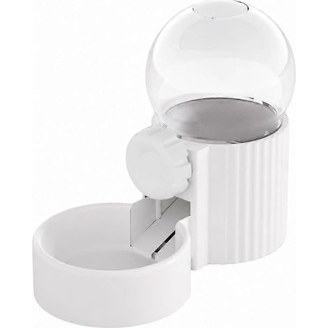 Distributeur automatique d'eau et de nourriture comprenant un bol pour l'eau et un réservoir pour la nourriture. Fabriqué en acrylique robuste, il convient à l'alimentation des animaux de compagnie d' (1/5)