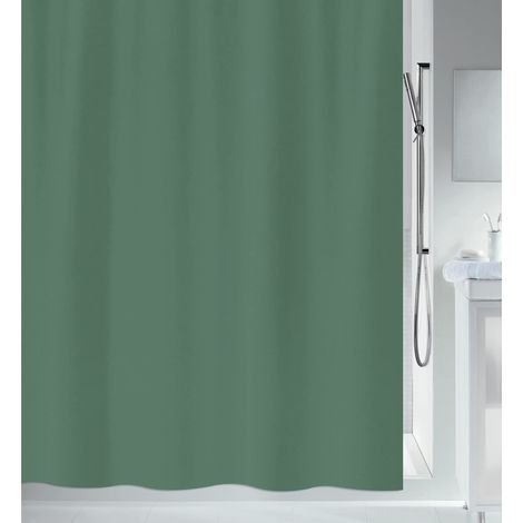 Rideau de Douche Polyester Primo 120x200cm Vert foncé (1/4)