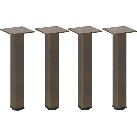 Maison Exclusive - Couchtischbeine 4 Stk. Naturstahl 42-44 cm Sta
