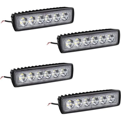 4 X 18W LED headlights of work bar bright headlight of work - LED lights auxiliary IP67 aluminum for reflector tractor agricultural all terrain- (1/5)
