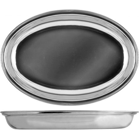 Royal Norfolk 7981925 Pirofila Ovale, Inox, 25 cm (1/4)