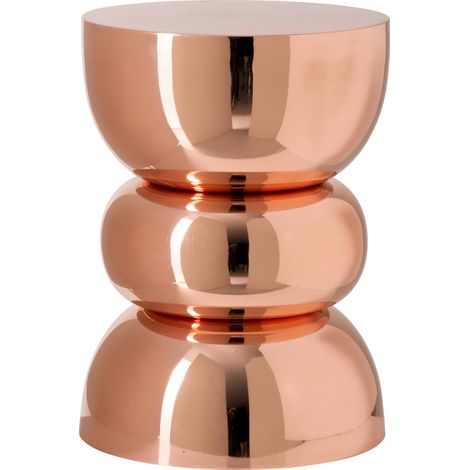 Table d'appoint rose doré en métal - rose doré (1/3)