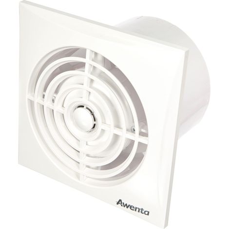 Ventilatore da bagno, bianco, Ø 100 mm, molto silenzioso + potente ventola da soffitto, ventilatore da parete, ventilatore da bagno, ventilatore da incasso, ventilatore da bagno, ventilatore da (1/3)