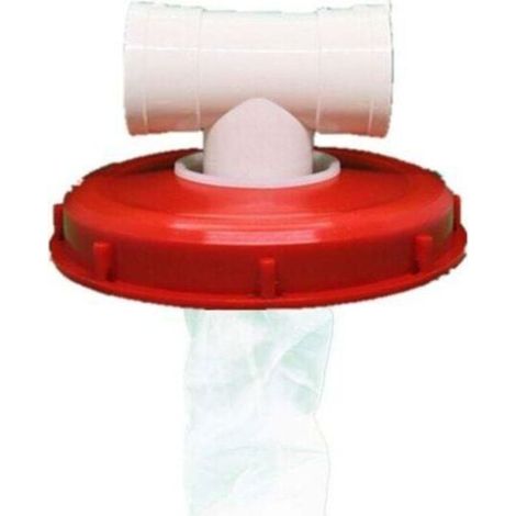 Couvercle de Réservoir IBC avec Filtre en Nylon Lavable pour Réservoir d'eau de Pluie IBC 1000 litres,Filtre À Couvercle IBC Accessoires de Réservoir IBC,Filtre à Eau de Pluie en Nylon(Té de 245 mm av (1/5)