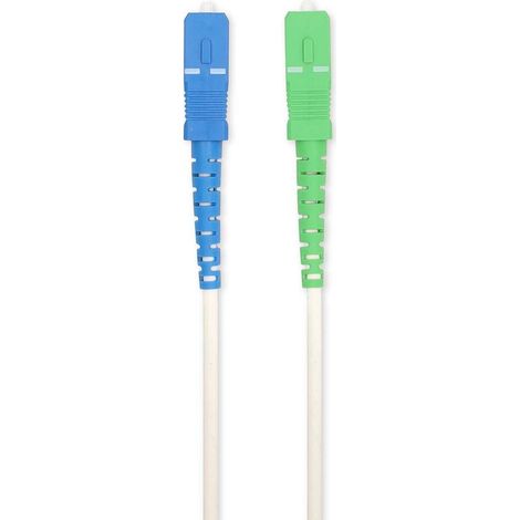 Nedis Glasfaser-Netzwerkkabel / SMF (Single Mode Phase) / SC/APC / SC/UPC / 100 Gbps / 6.00 m / Weiss / Box