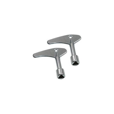 Clé Triangulaire en Métal 4 Pièces, Clé de Compteur pour Armoire Électrique Eau Gaz, Outil de Maintenance Robuste et Durable (1/5)