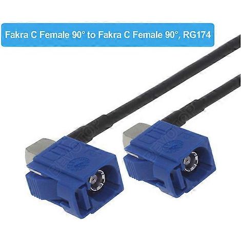 Câble coaxial RF Fakra C RAL 5005 mâle/femelle RG174 bleu avec antenne GPS, rallonge pour système de navigation télématique GPS automobile. (1/5)