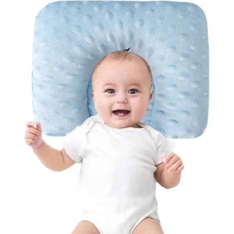 1 oreiller pour bébé, respirant, correcteur de tête plate, 26×20×4 cm, adapté aux nouveau-nés et enfants de 1 à 3 ans (1/5)