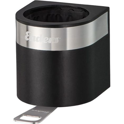 Grill Porte-Bouteille Noir/Acier Inoxydable (1/2)
