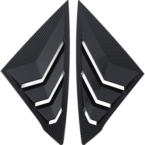2 pièces aileron latéral arrière en fibre de carbone style autocollant à gradins pour fenêtre latérale CIVIC 11e 2022+ (1/5)