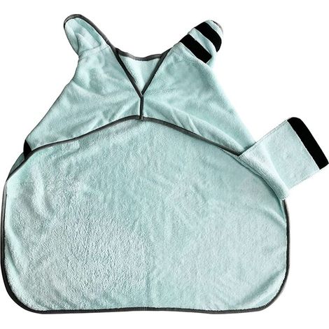 Peignoir pour chien après le bain, peignoir doux pour chiens de petite, moyenne et grande taille, peignoir en microfibre ultra-absorbante, vert (1/5)