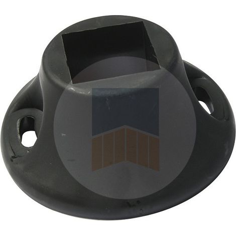 Portac – Socle pour arrêt de portail battant ou coulissant motorisé – Compatible avec plusieurs arrêts – Fixation robuste – Disponible en noir ou blanc