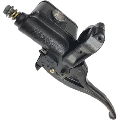 Levier de maître-cylindre de frein hydraulique pour moto de 22 mm, poignée de commande manuelle Compatible avec 335 2010238, droit (1/4)