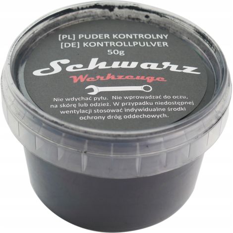 Applicateur rond de peinture de guidage noire en poudre pour le contrôle des irrégularités (50 g) (1/5)