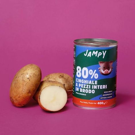 Nourriture humide pour chien 80 % viande de sanglier Friandises entières monoprotéinées sans céréales Aliment complet 400 g (1/5)