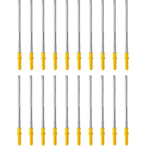 Set mit 20 unsichtbaren Wandregalhalterungen, unsichtbaren Wandregalträgern, Regalhalterungen und -stiften, perfekt für eine stabile und vertikale Montage