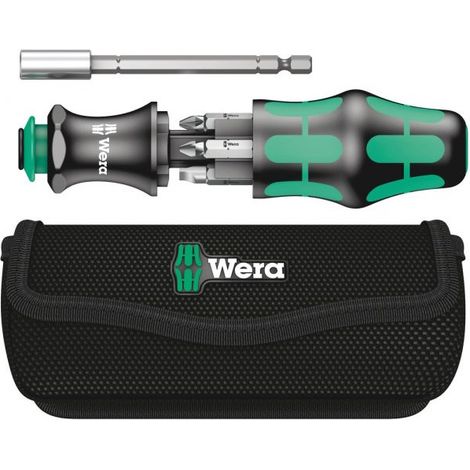 Wera 134491 Kraftform Kompakt 28 Screwdriver &amp Bit Set With Pouch