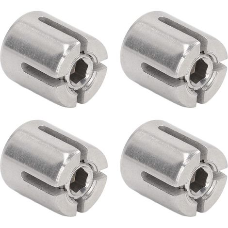 Lot de 10 pinces à câble M10 en acier inoxydable 316, longueur 18mm, largeur 16,5mm, serre-câbles transversaux pour kits de garde-corps, adaptées aux câbles jusqu’à 2mm. (1/5)