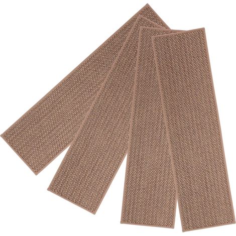 4pièces Tapis Escalier Auto-adhésif Antidérapant Et Lot De Du Bruit Et Installation Facile Pour Marches Intérieures (1/5)