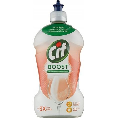 Brillance et Séchage Boost Cif, liquide de rinçage pour lave-vaisselle 450 ml