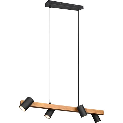 Suspension 4xgu10 max 35w metal noir mat - trio - marley (1/5)